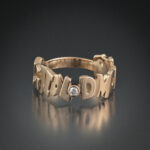 jon ryan 14k initial diamond ring