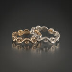 jon ryan 14kyg sterling vine rings